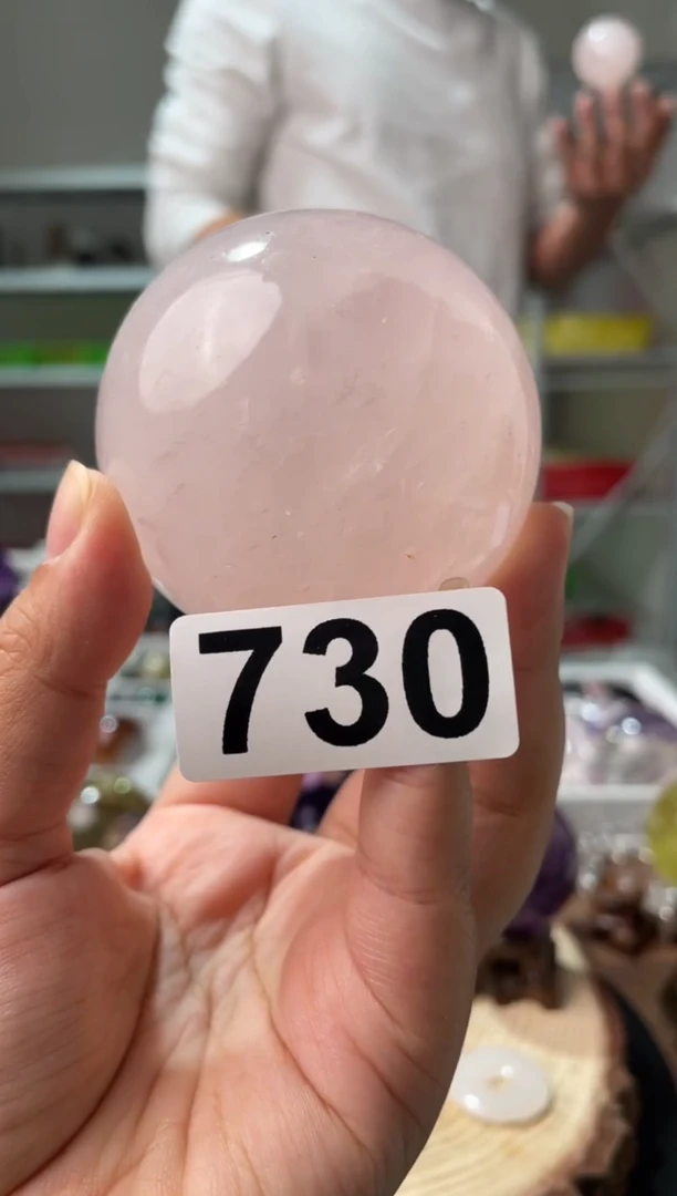 未镶嵌水晶大型摆件（非配饰）粉 水晶球730
