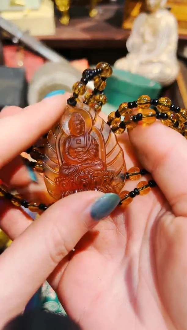 【闪购商品】琥珀颈饰未镶嵌七七精选精品专属链接A51