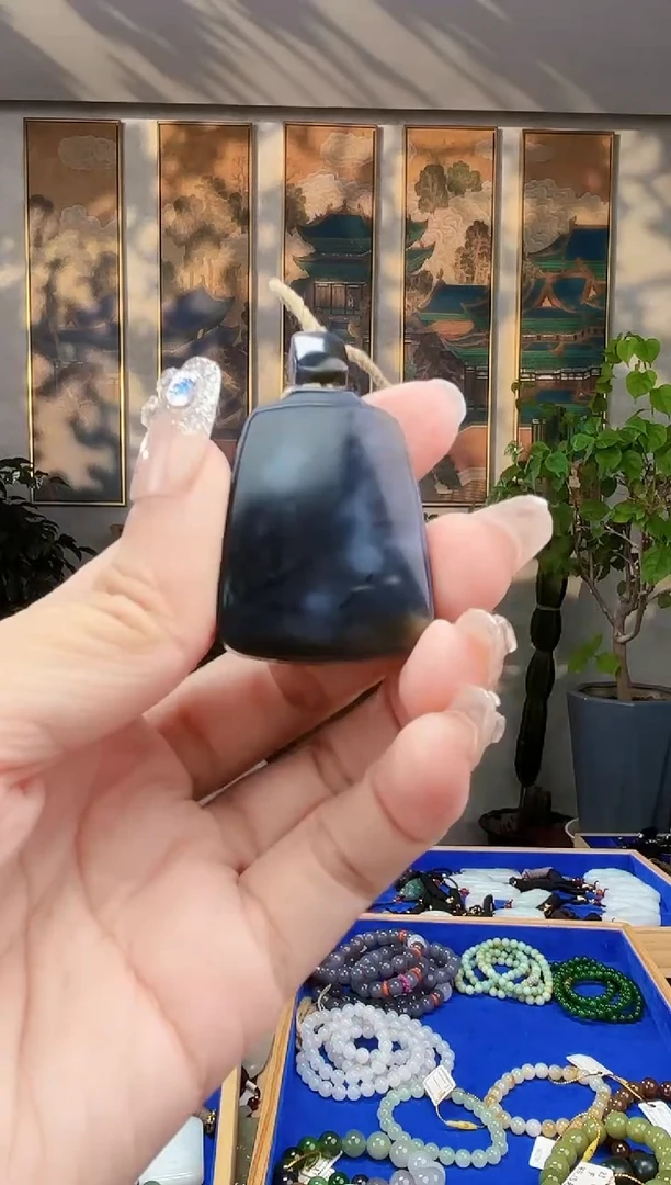 和田玉未镶嵌挂件拍一发一