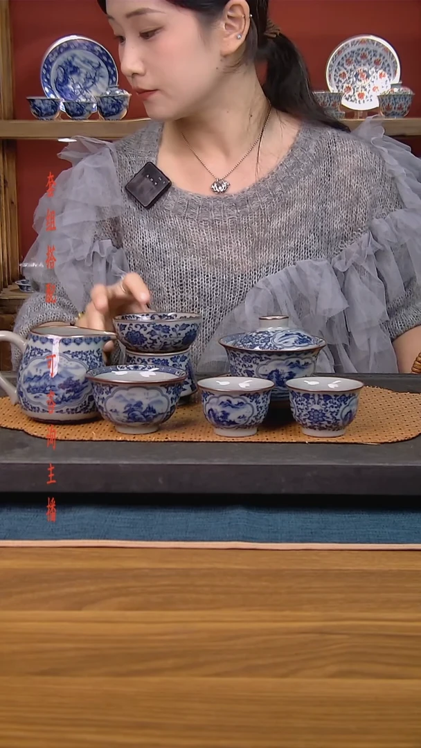 G****o简装家用款6件套 老陶泥开片纹陶瓷茶具