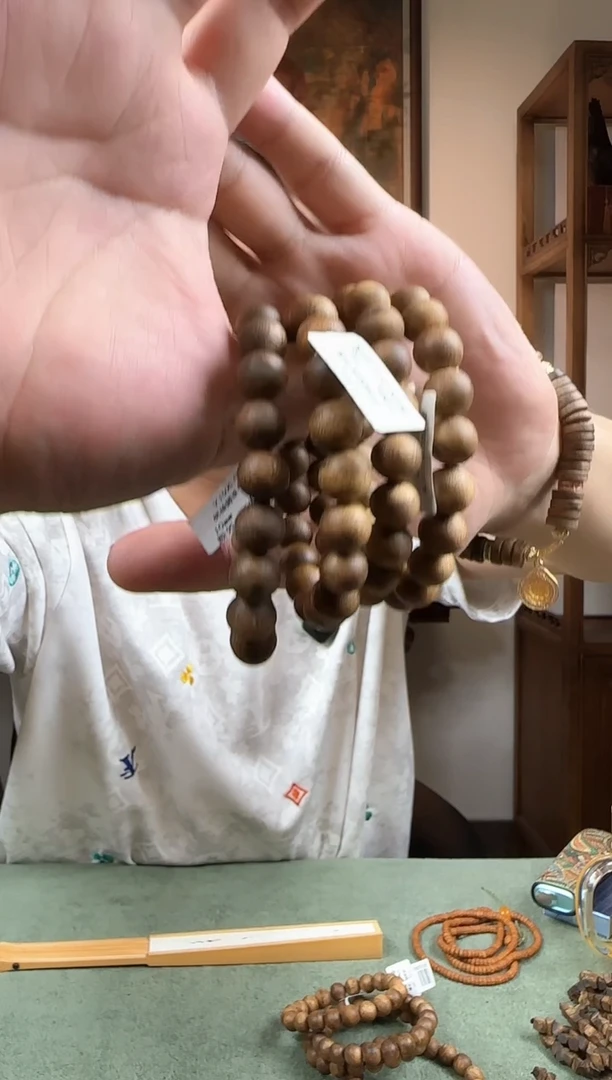 沉香手串奇楠单圈圆珠手串10mm/6g+