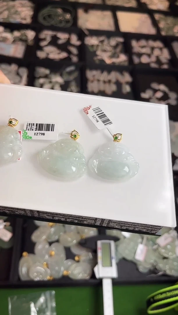 颈饰18K金镶嵌翡翠12798/多样性发一个