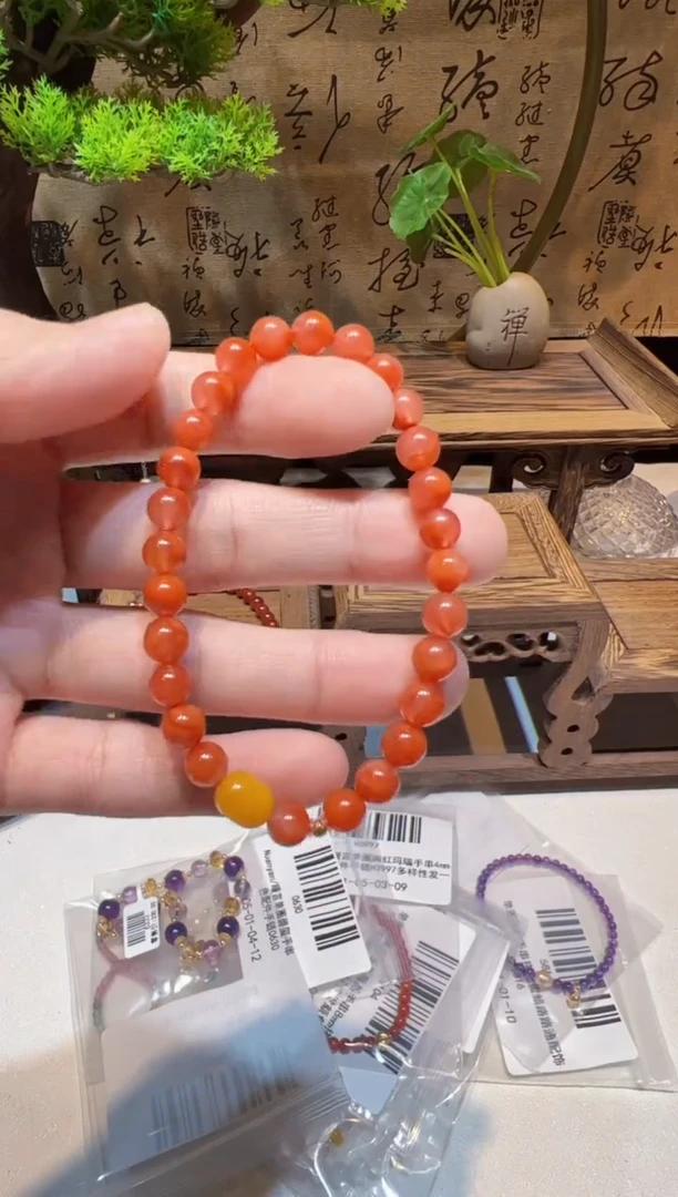 未镶嵌手串南红玛瑙手饰@@