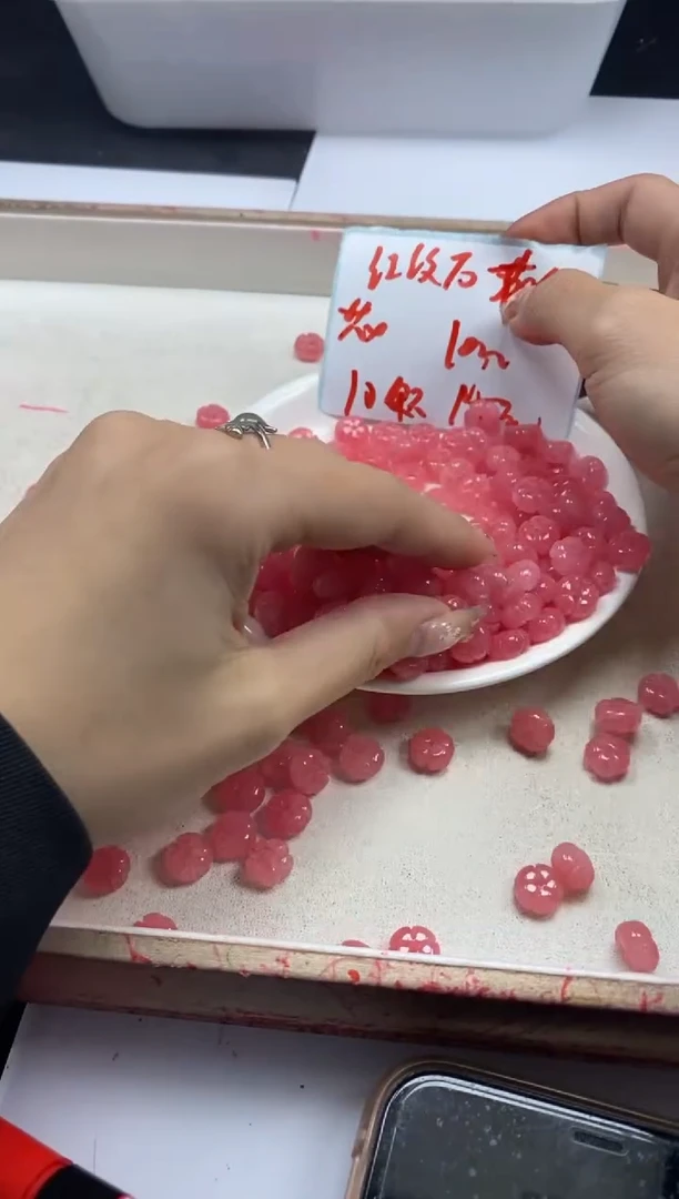 【闪购商品】玛瑙/玉髓颈饰未镶嵌w1066红纹石南瓜10mm*10颗