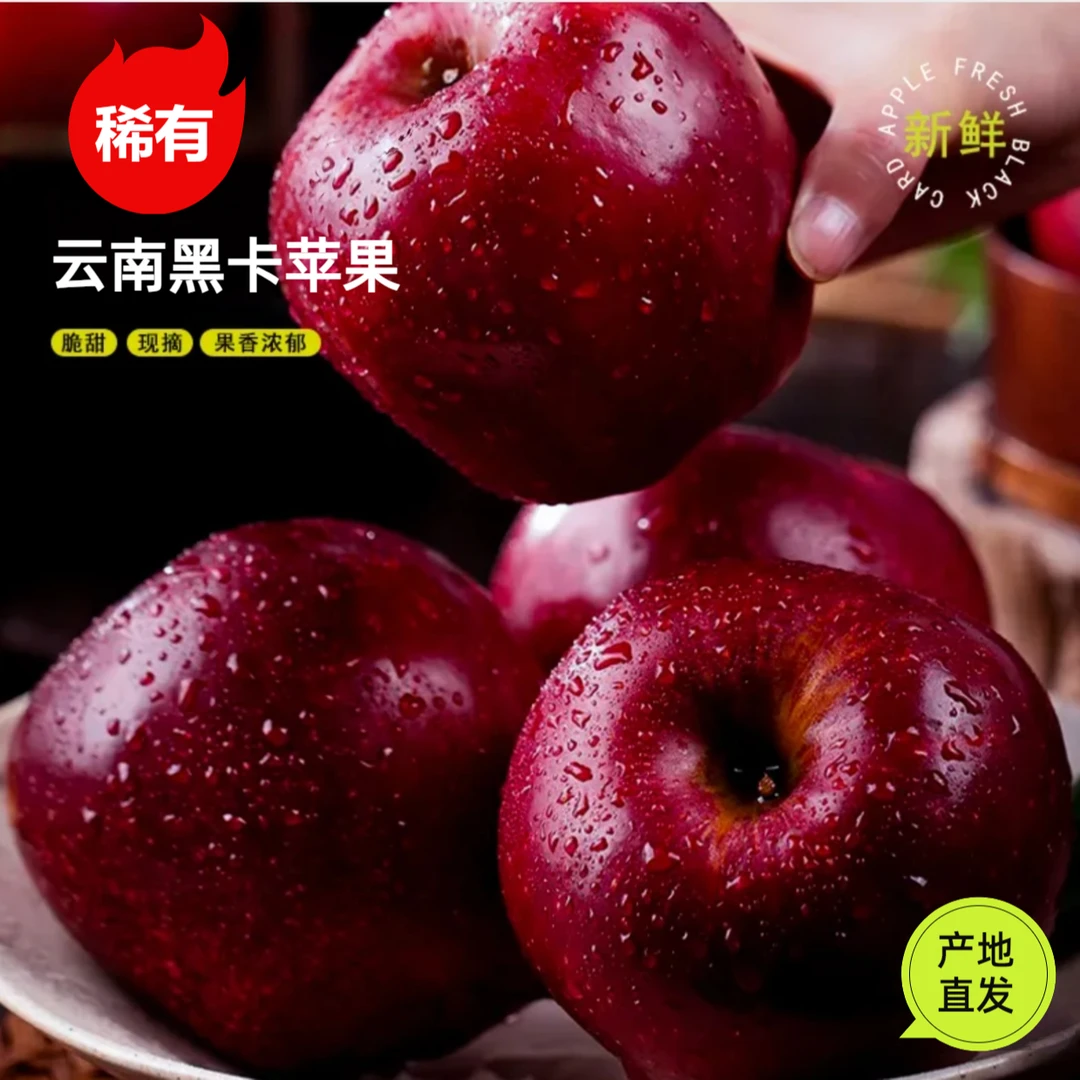 稀有云南黑卡苹果