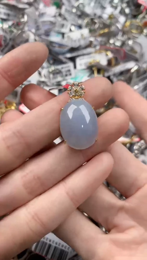 银S925镶嵌戒指翡翠555----3