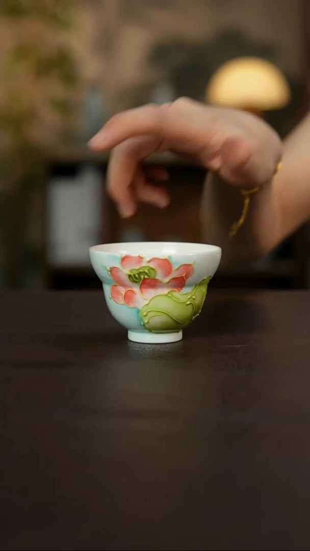 景德镇陶瓷杯碗柴烧多人