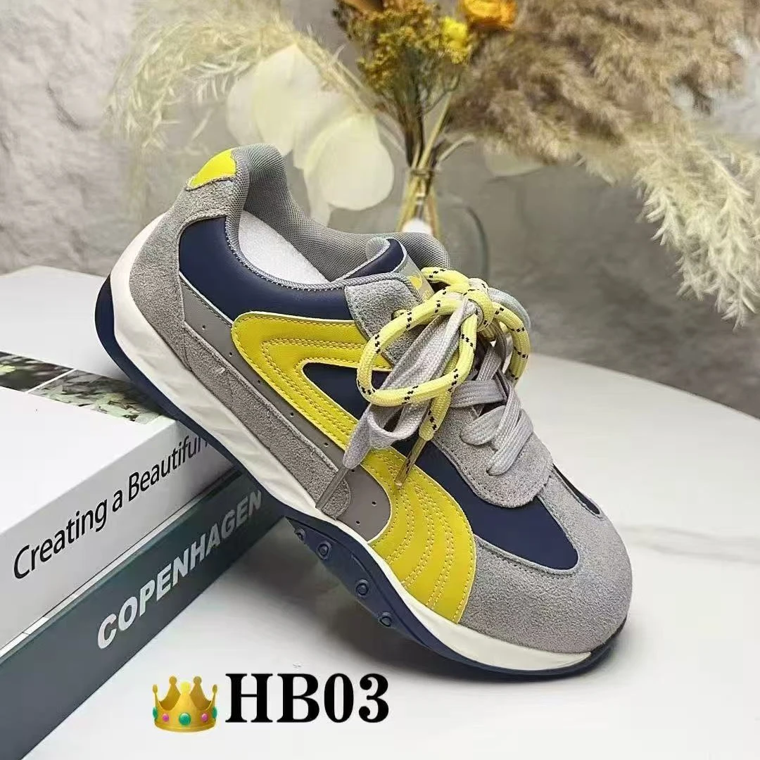 HB03 厚底德训鞋新款小众复古阿甘鞋女运动休闲鞋学院风板鞋