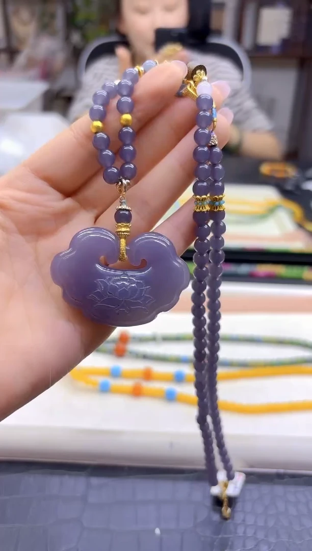 毛衣链未镶嵌和田玉DIY款M606