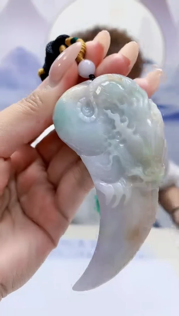 定制翡翠未镶嵌4868MM-毛货挂件51