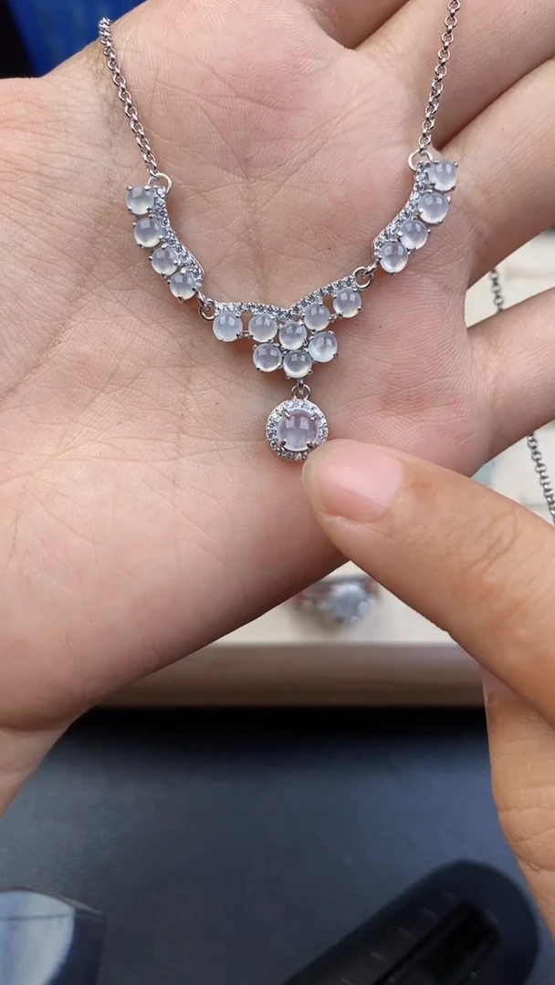 翡翠银S925镶嵌颈饰313141241212