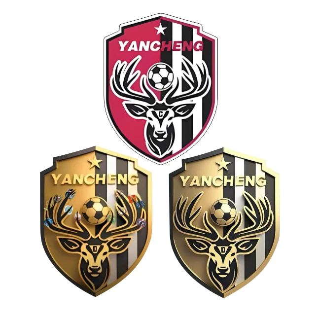 苏超联赛队盐城队徽贴纸江苏城市南通盐城足球队淮安队标汽车车贴