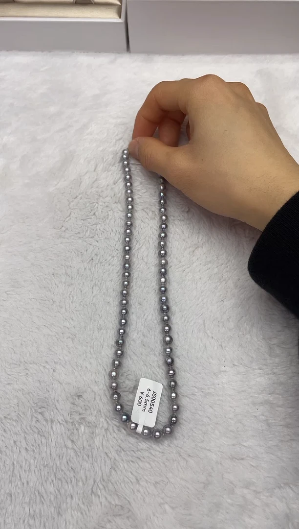 【闪购商品】海水珍珠颈饰未镶嵌AK真多麻6-6.5mm（多样性发一）