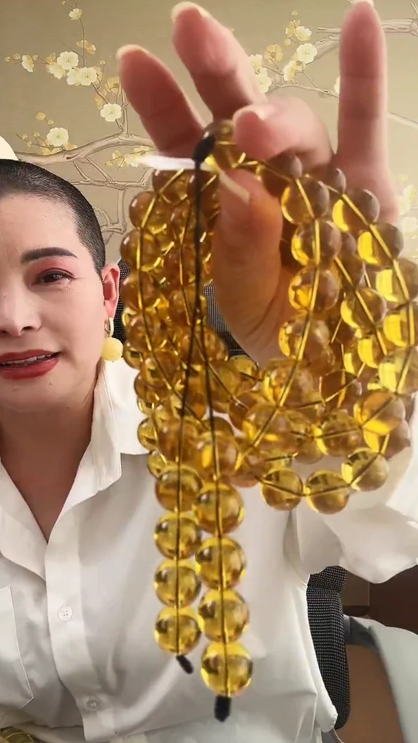 琥珀颈饰未镶嵌项链