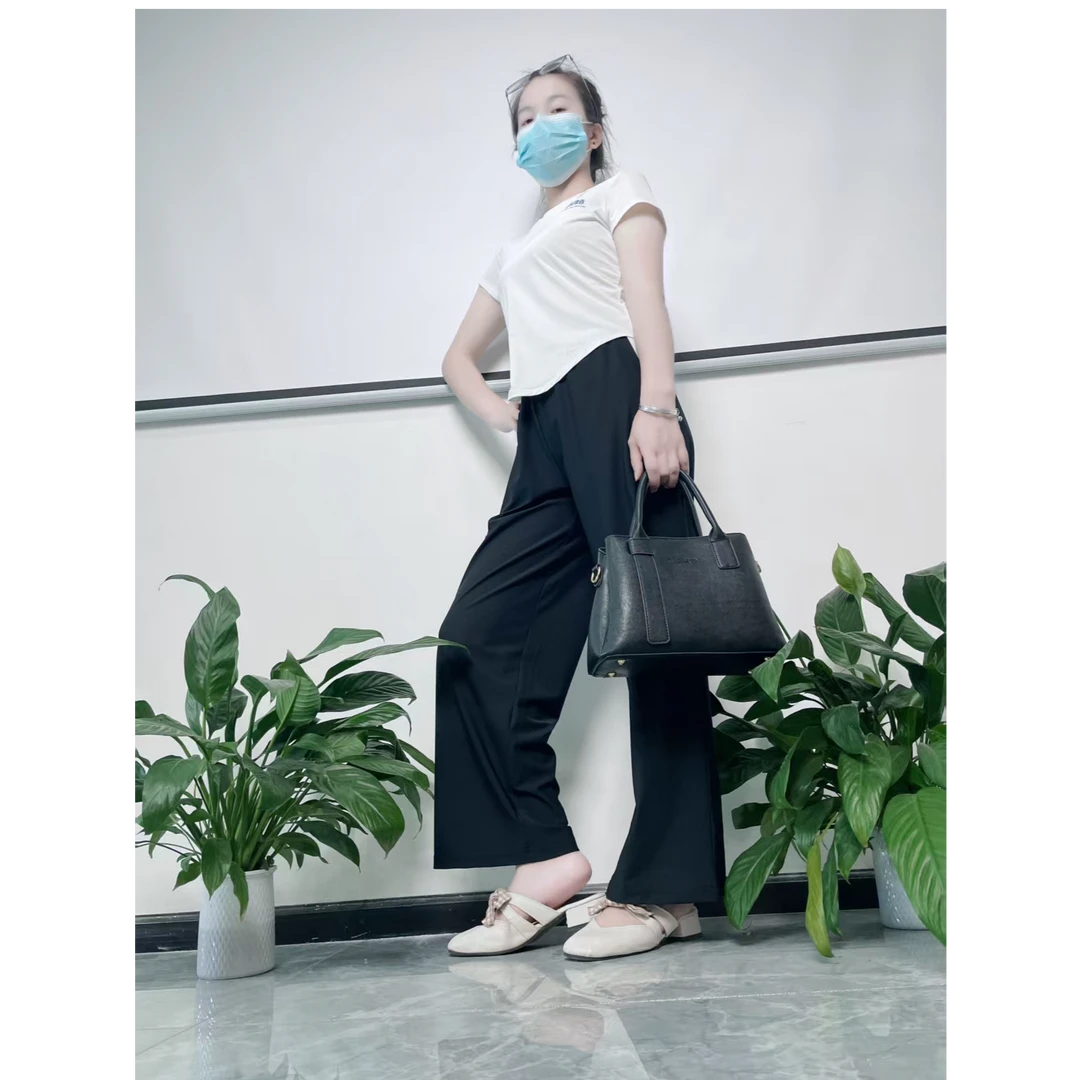 潮流时尚速干五弹女阔腿裤