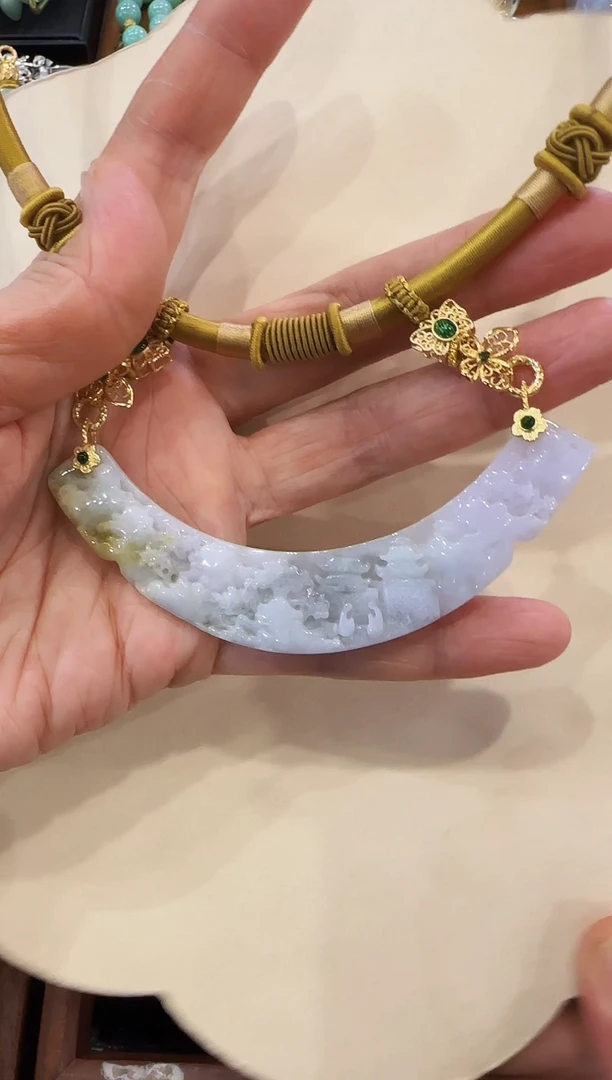 【闪购商品】翡翠颈饰未镶嵌国风
