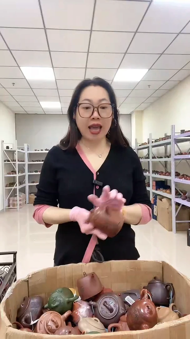 【闪购商品】紫砂茶壶龙血砂竹刻秦权