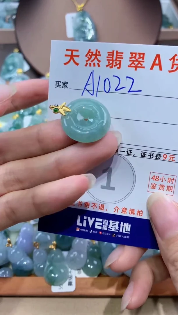 翡翠未镶嵌颈饰天然翡翠A货挂件