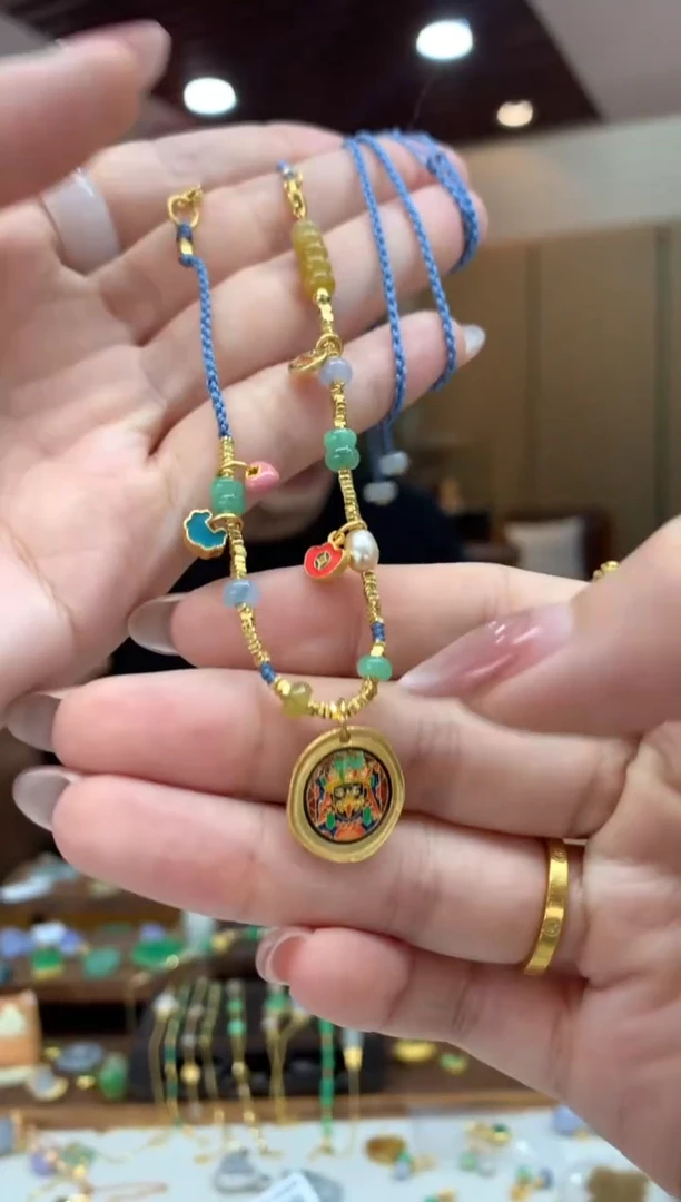 翡翠未镶嵌项链项链