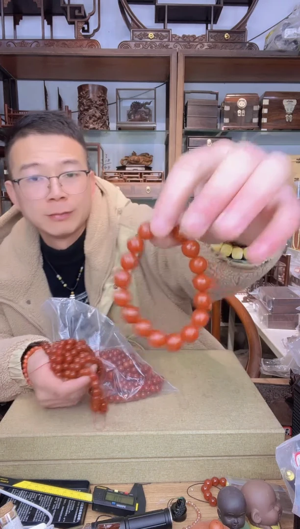 【闪购商品】乌木类书架875玛1.2圆珠单圈手串