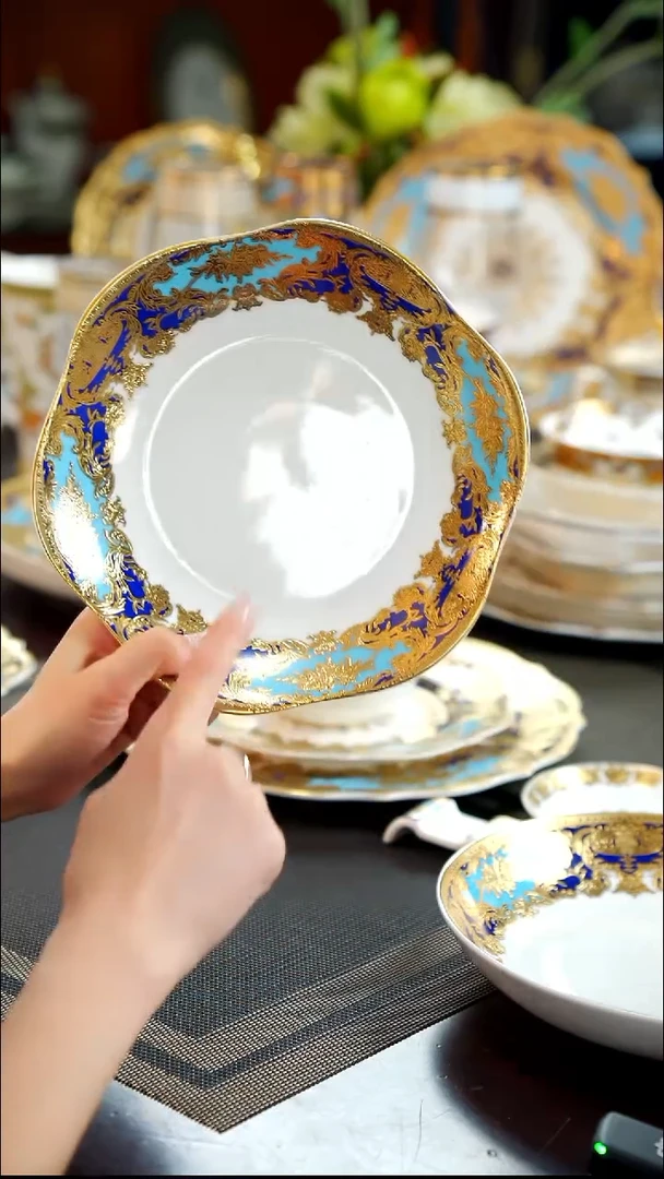 瓷片8英寸菜盘1个