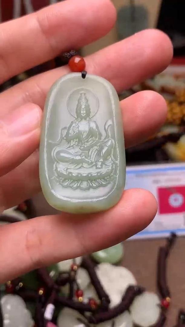 颈饰未镶嵌和田玉新疆料青海料清水和田玉吊坠