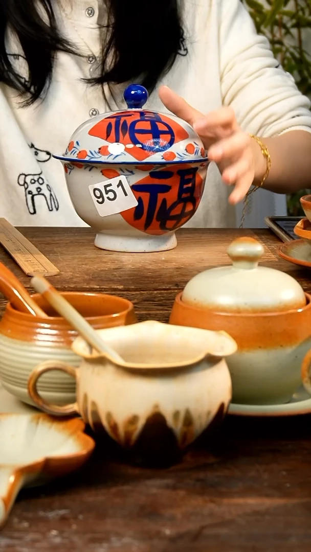 盘高颜值粗陶餐具限时抢购
