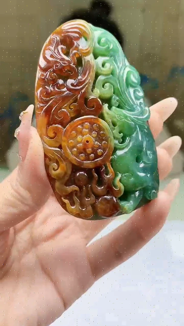 【闪购商品】定制翡翠未镶嵌4902ty-毛货挂件228