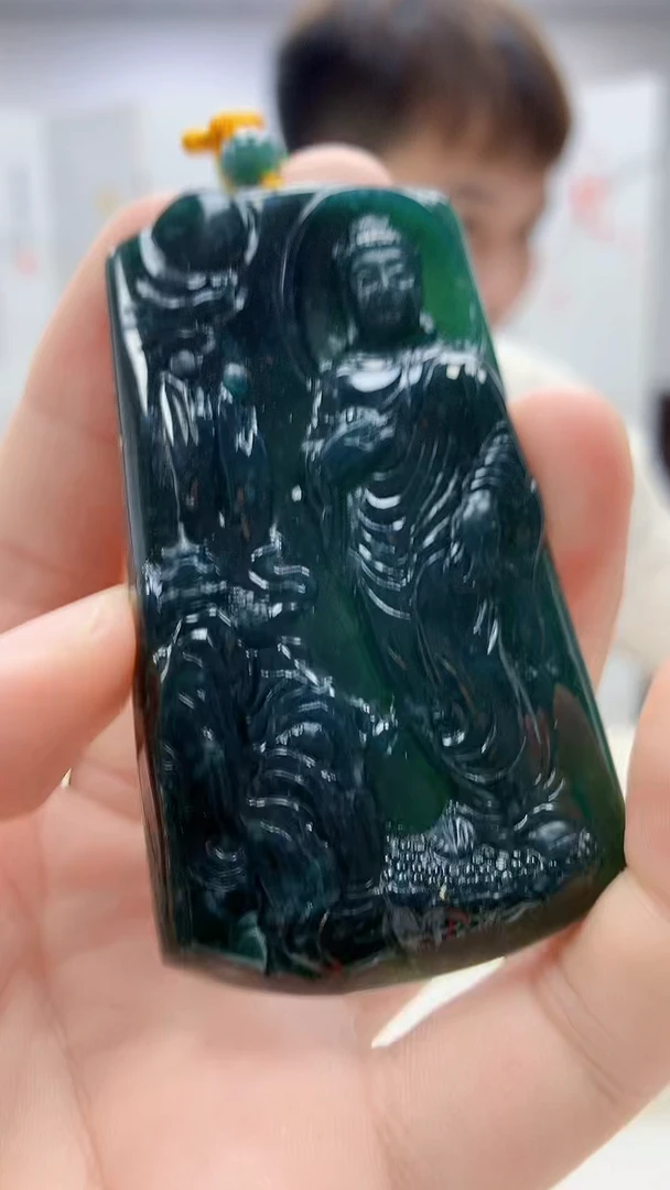 未镶嵌定制翡翠4868bb-毛货挂件16