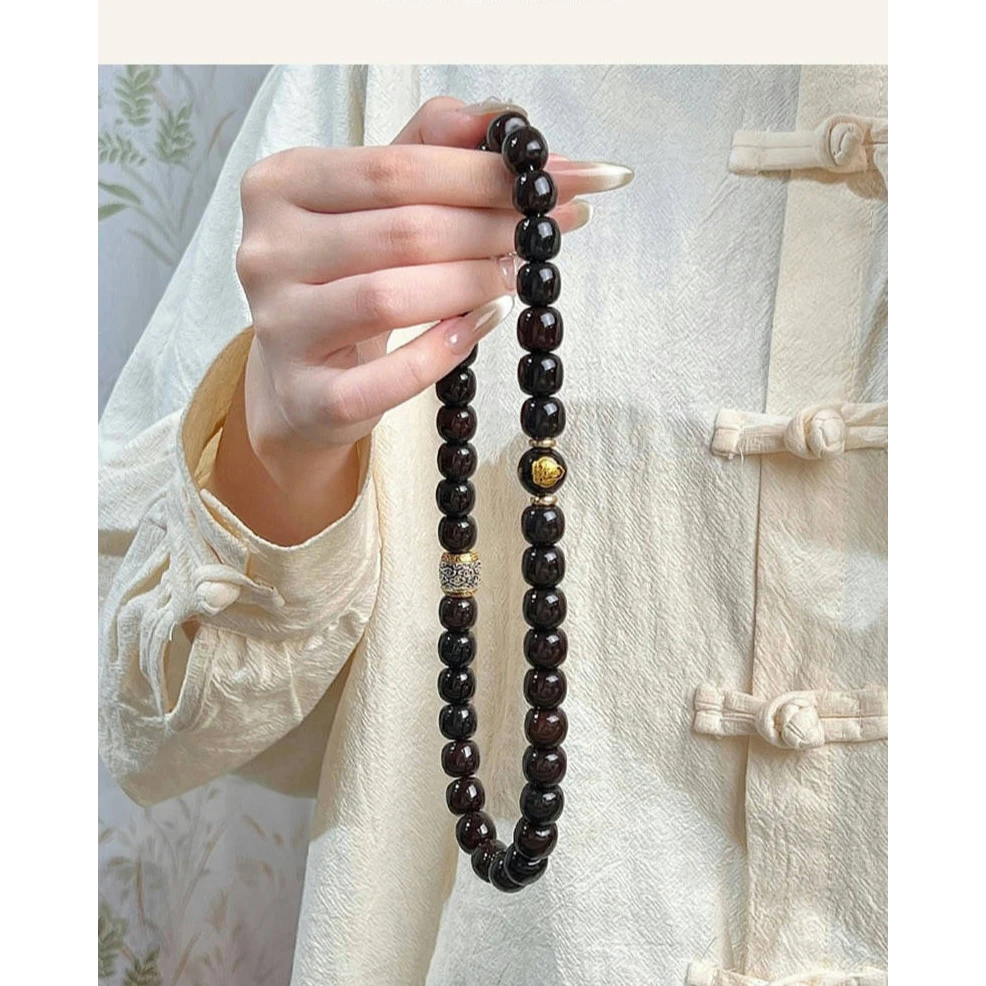 【十二生肖】菩提双圈手串溏心老料生肖文玩老型桶珠赠加厚盘玩袋