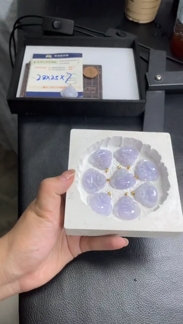 【闪购商品】翡翠挂件18K金镶嵌佛公FL08配绳/多样性发其一CP