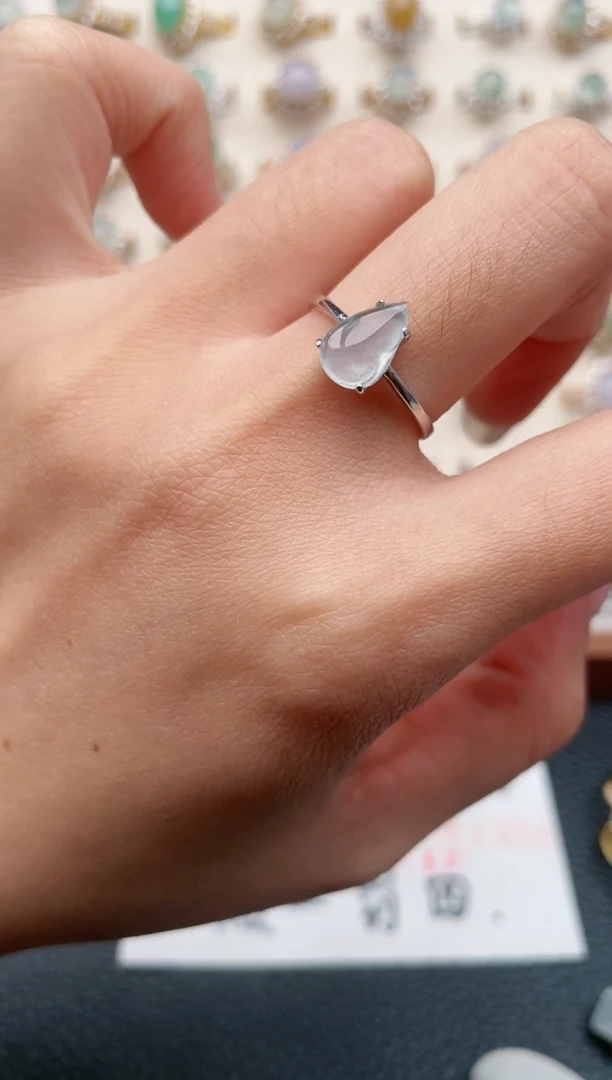 【闪购商品】翡翠戒指银S925镶嵌1111