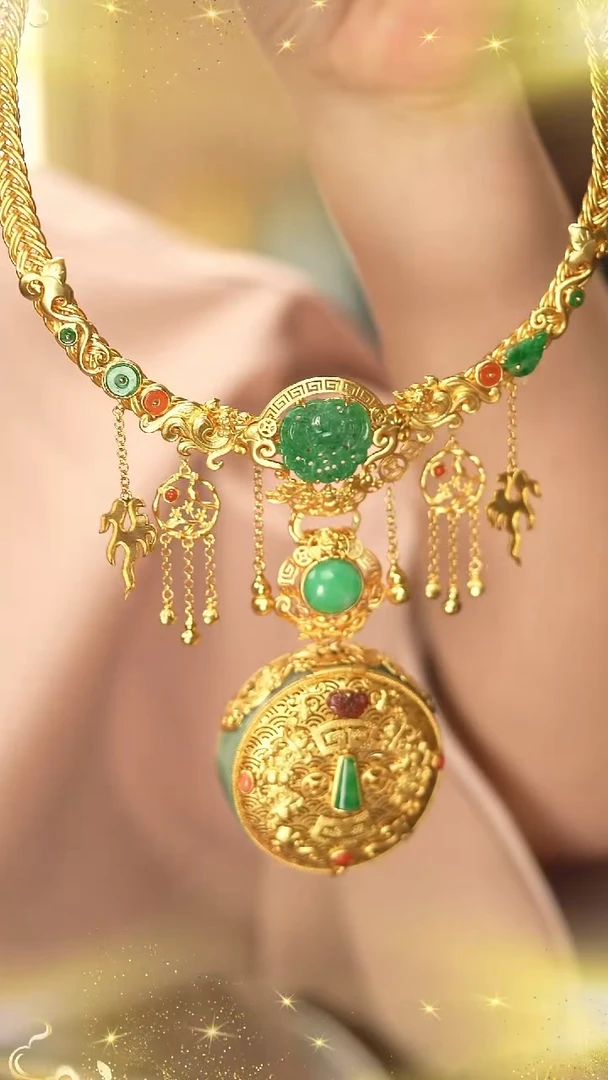 【闪购商品】翡翠吊坠(赠链)银S925镶嵌新款