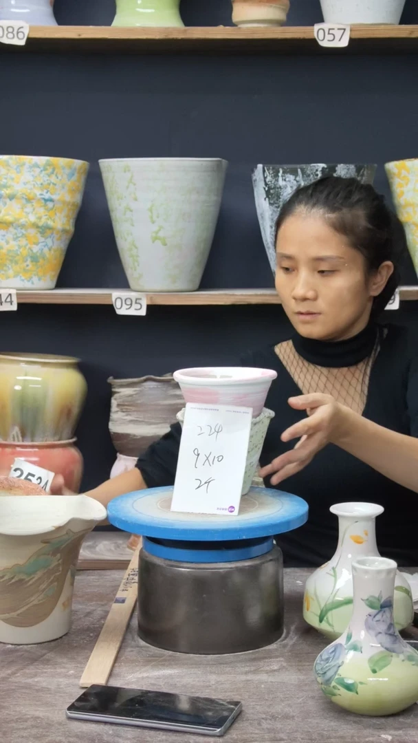 江西景德镇花盆微瑕224