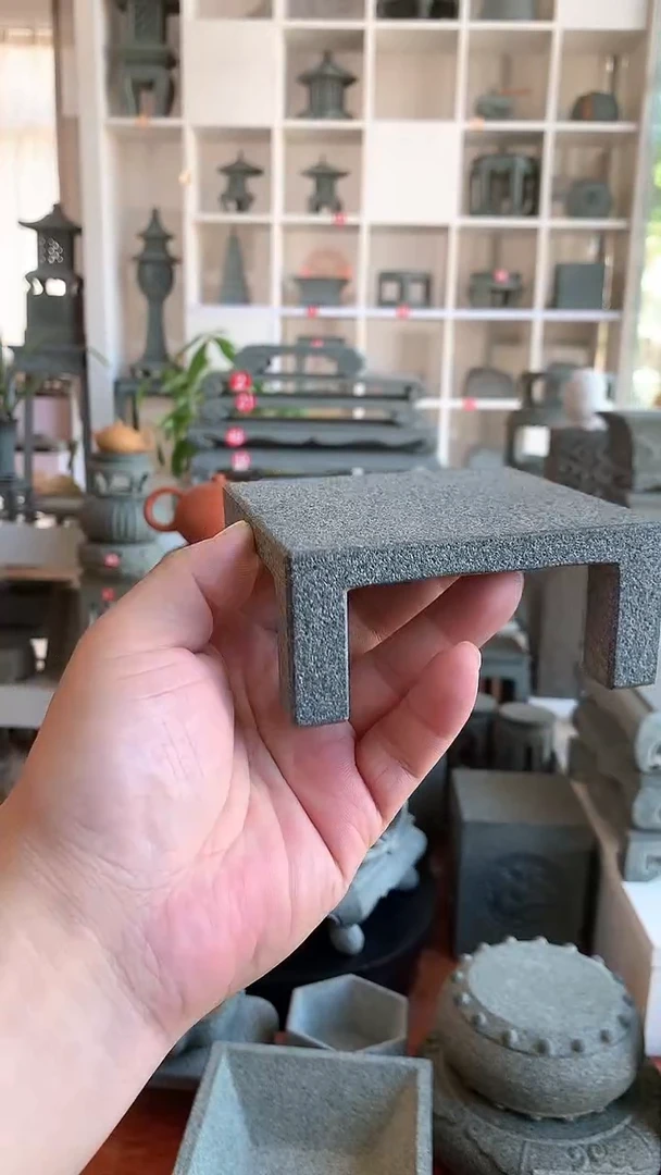 天然青石原石加工小花几