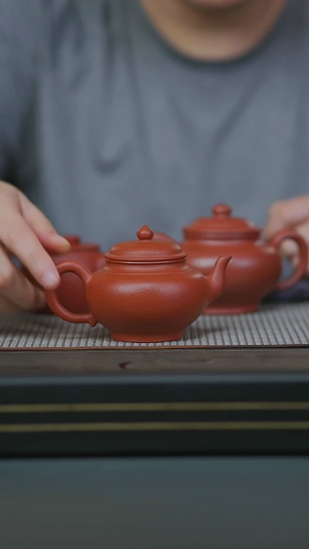 茶壶紫砂微瑕半手朱泥笑樱180cc