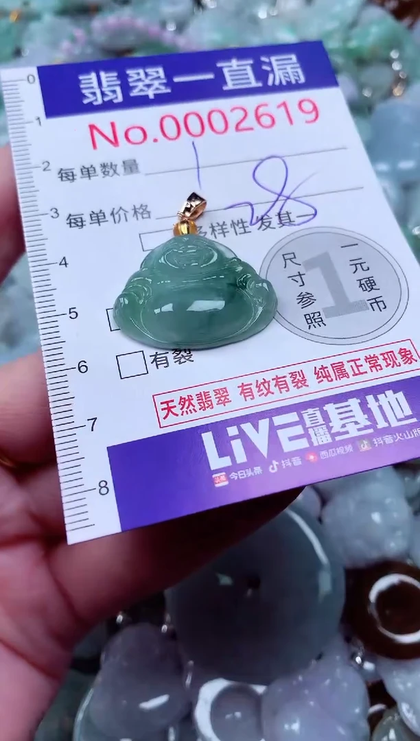 吊坠(不含链)未镶嵌翡翠2619