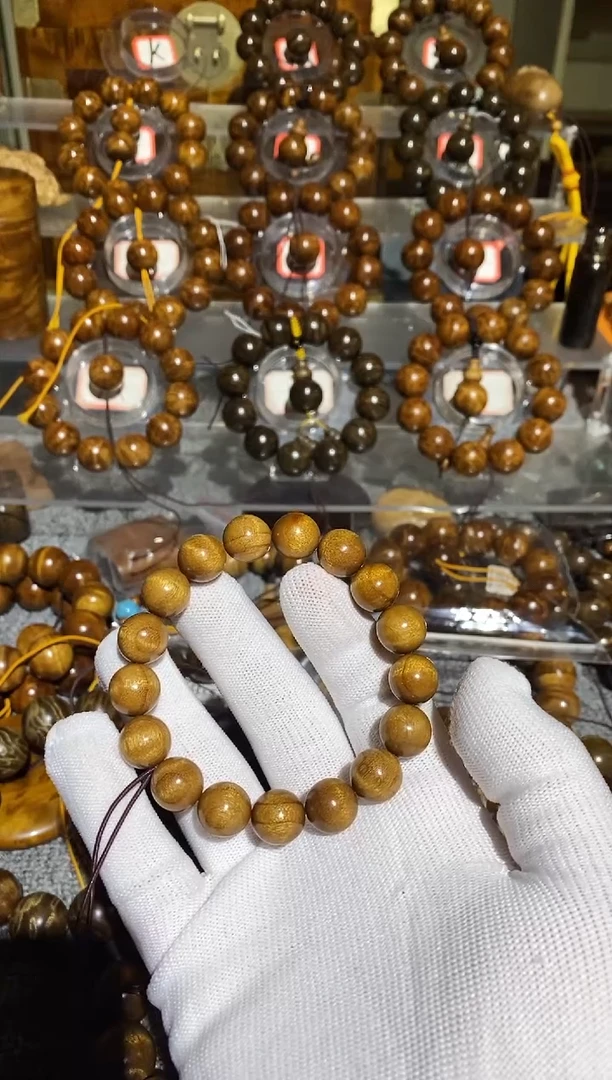 【闪购商品】楠木（金丝楠）手串/手链小叶桢楠水波纹1.2手串