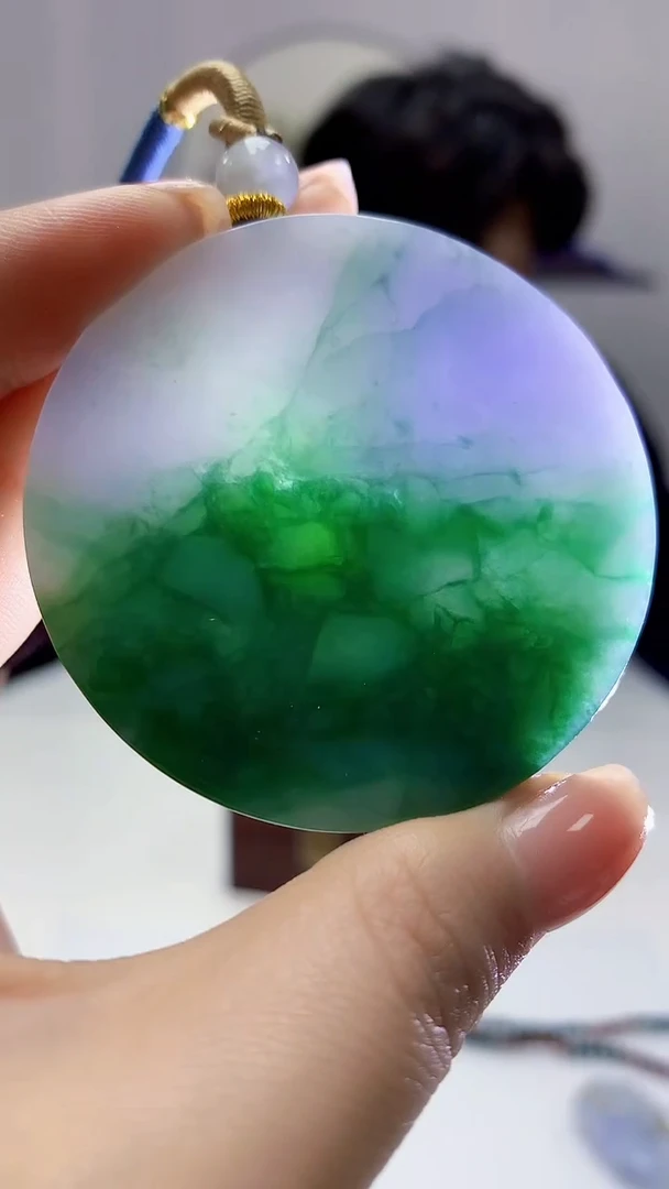 【闪购商品】定制翡翠未镶嵌5145mm-毛货挂件77