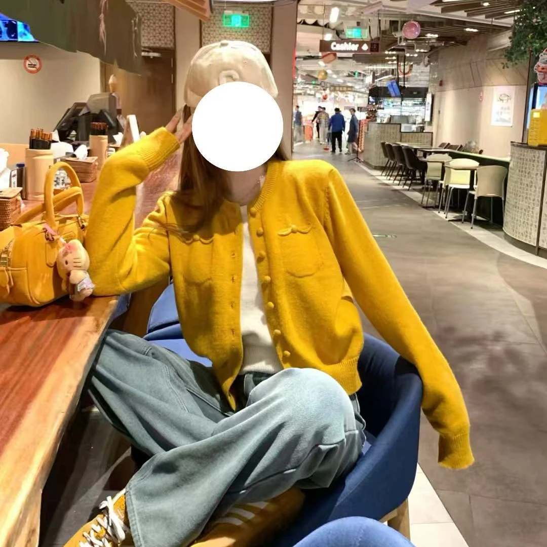 糖果色韩系撞色毛衣