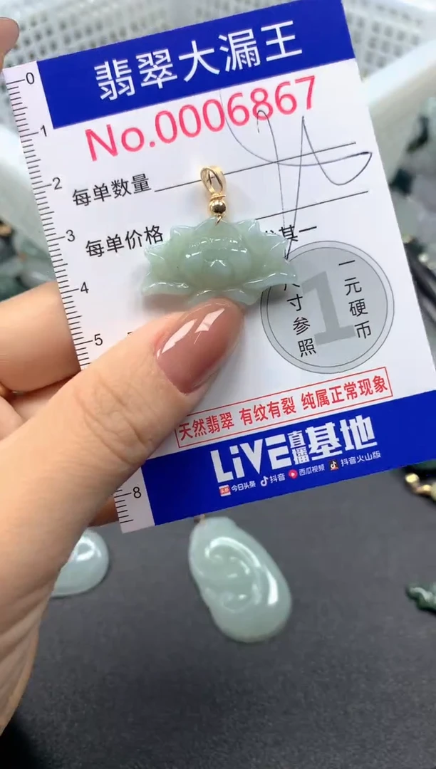 吊坠(不含链)未镶嵌翡翠6867