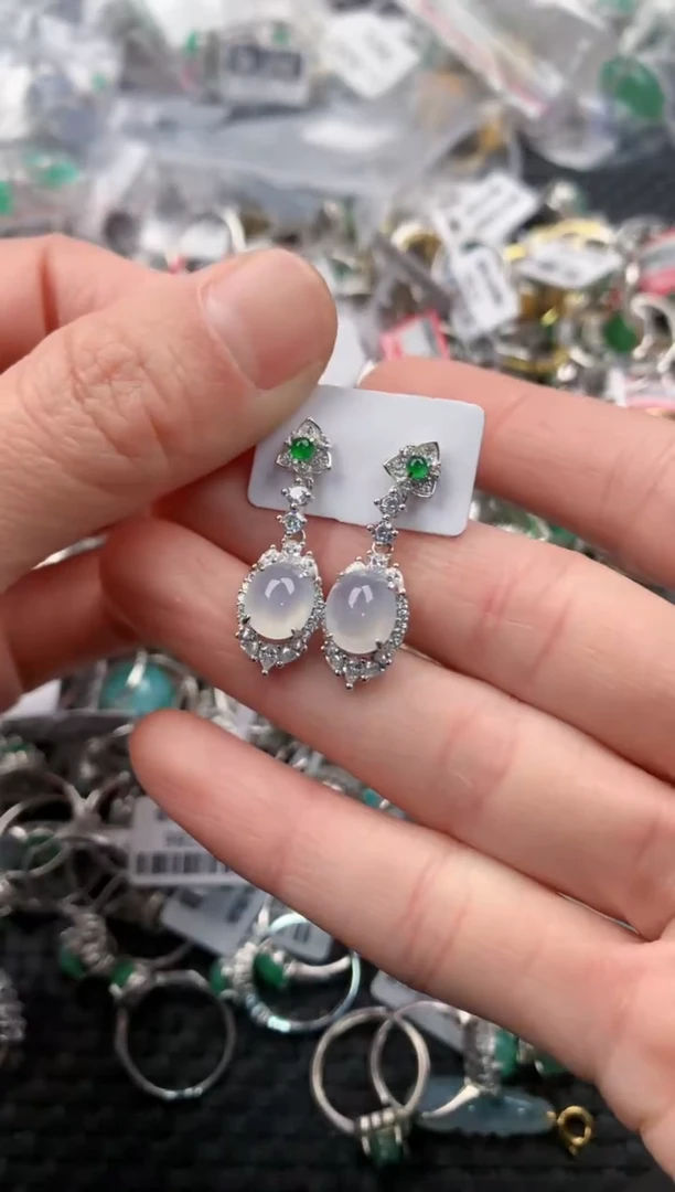 银S925镶嵌戒指翡翠1                         1