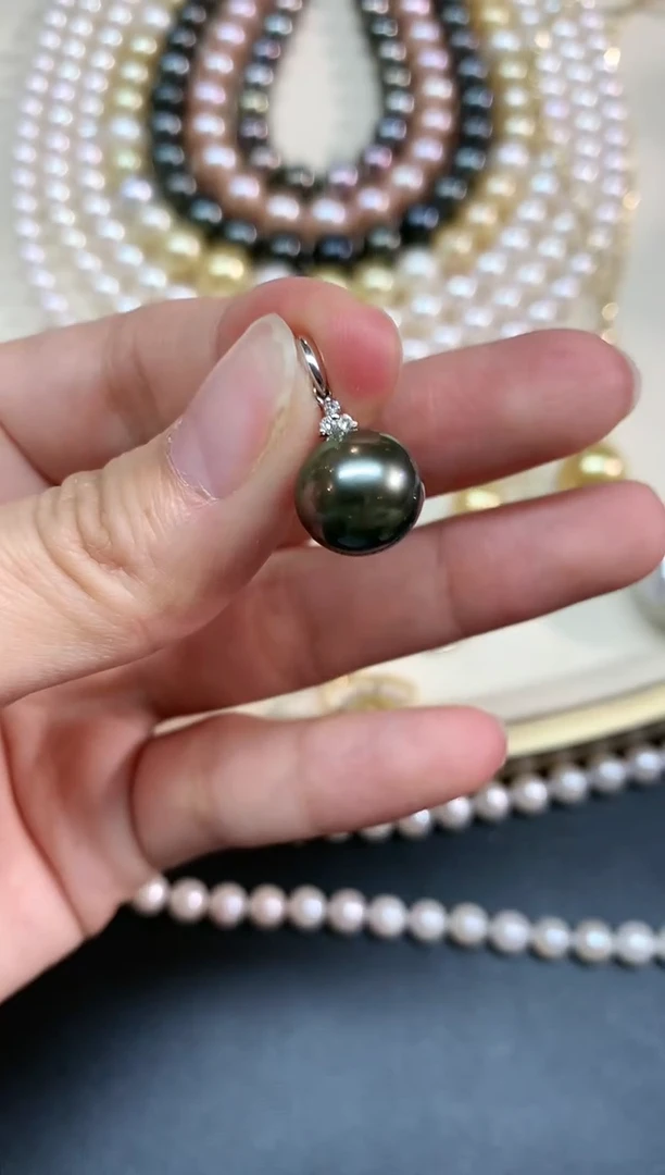 【闪购商品】海水珍珠吊坠（不含链）18K金镶嵌A120|2580