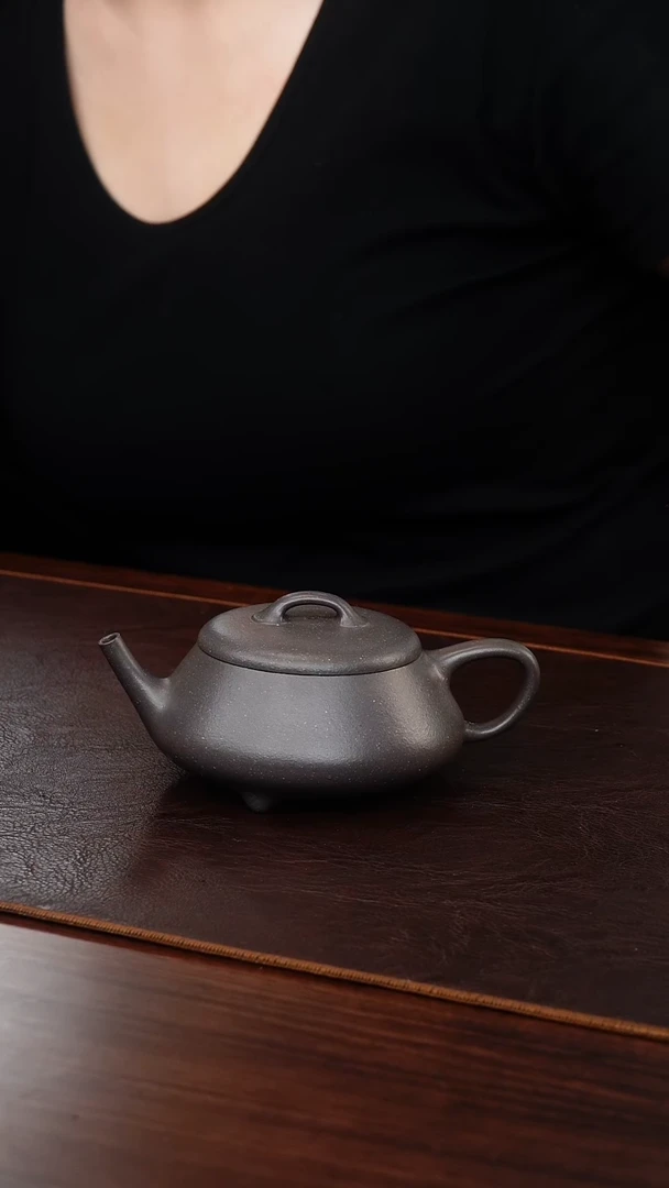 茶壶紫砂侯静天青泥逸瓢180cc