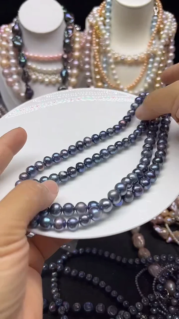 淡水珍珠未镶嵌颈饰多人