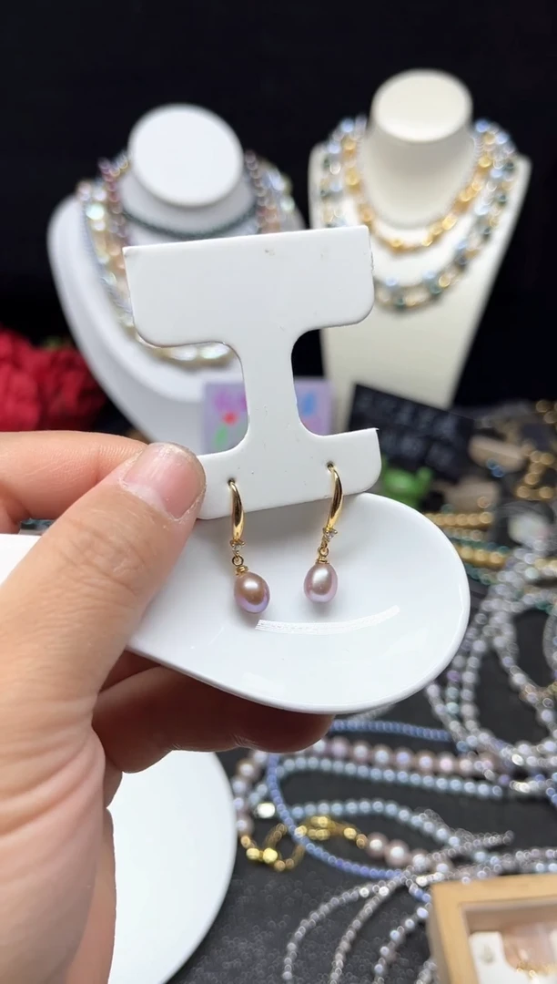 【闪购商品】淡水珍珠耳饰未镶嵌多人