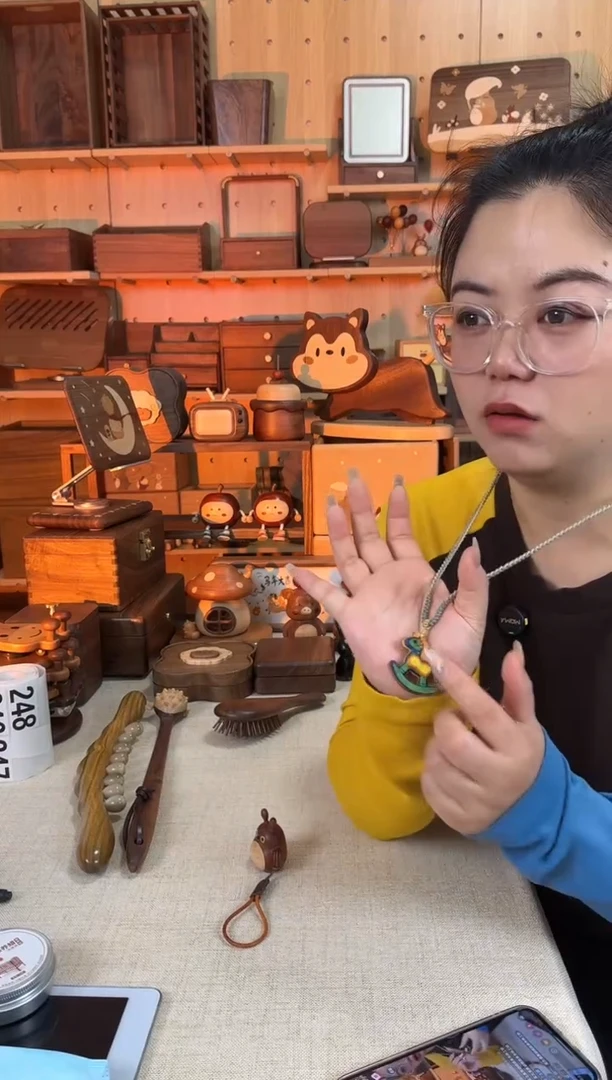 木彩虹木实木小马项链款