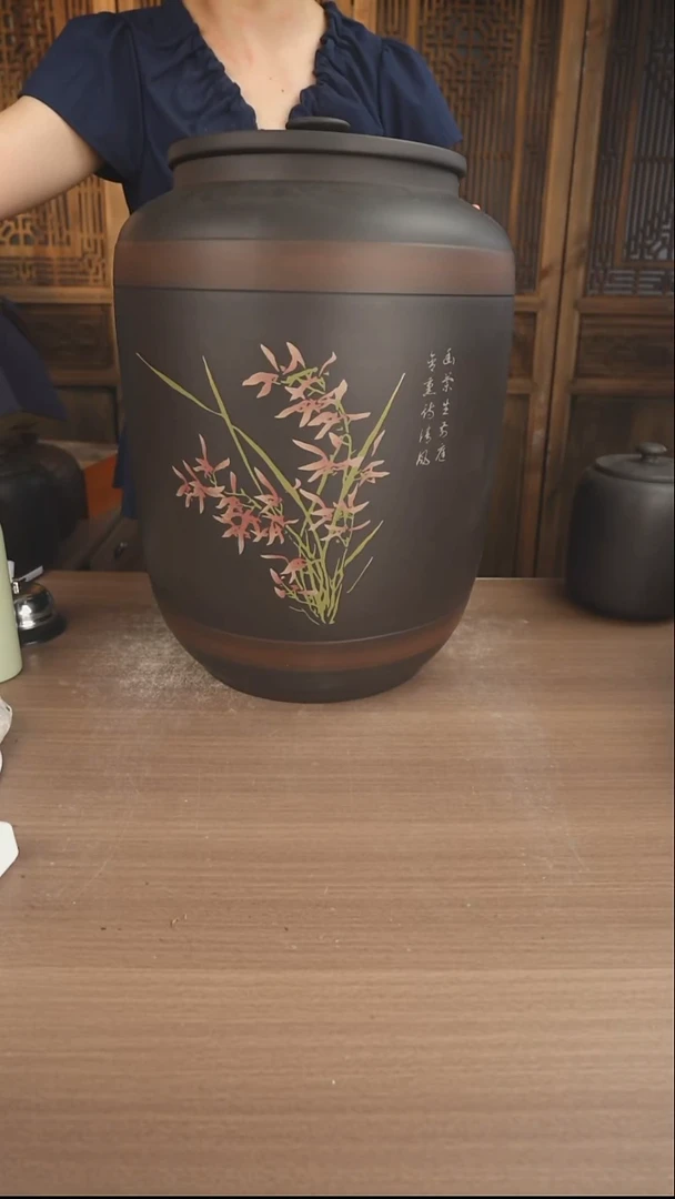 建水紫陶云南建水紫陶茶缸米缸