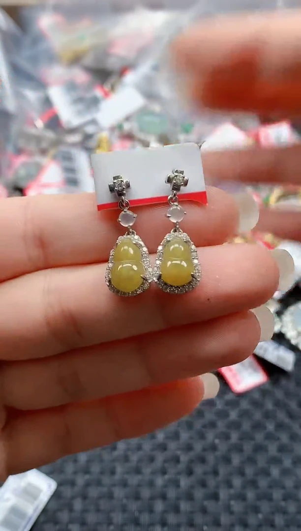 银S925镶嵌戒指翡翠天然A货缅甸翡翠