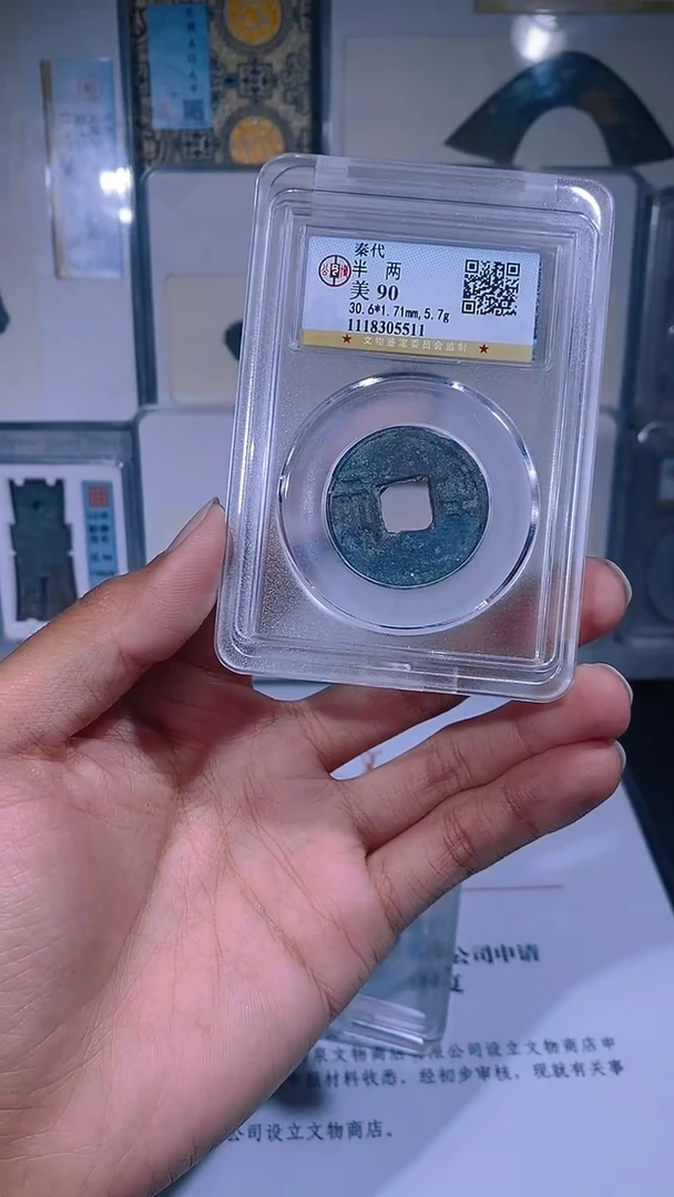 铜琪珍   大秦半一枚